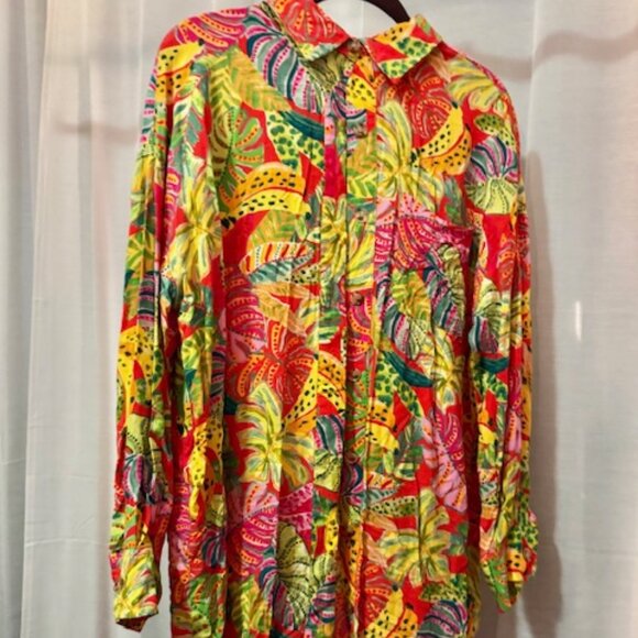 VICI Colorful tropical Button Down - Picture 3 of 3